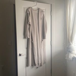 Goumi organic cotton women’s grey cardigan (color Cascade)